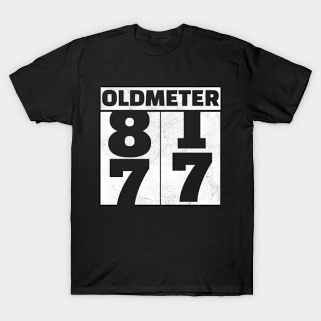 Oldometer Odometer Funny US 2024 Election T-Shirt by larfly